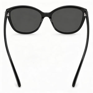 Kate Spade New York Hensley/G/S Butterfly Sunglasses Women — side view, Non-Polarized Black lens