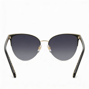Kate Spade New York Izara/G/S Cat Eye Sunglasses for Women — front view, Stainless Steel frame