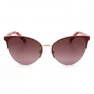 Kate Spade New York IZARA/G/S Cat Eye Sunglasses for Women — front view, Stainless Steel frame