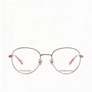 Kate Spade New York Jalisia/F Round Eyeglasses for Women — front view, Stainless Steel