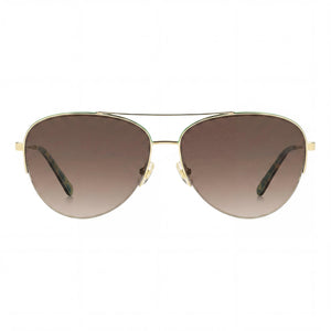 Kate Spade New York Janece/G/S Aviator Sunglasses for Women — front view, Stainless Steel frame