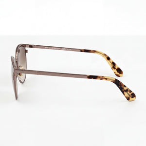 Kate Spade New York Joelynn/S Oval Sunglasses Unisex — side view, Non-Polarized Brown lens