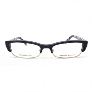 Kate Spade New York Joetta Rectangle Eyeglasses Unisex — front view, Plastic