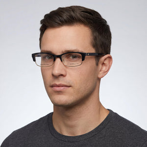 Kate Spade New York Joetta Rectangle Eyeglasses Unisex — interior view, plastic demo lenses