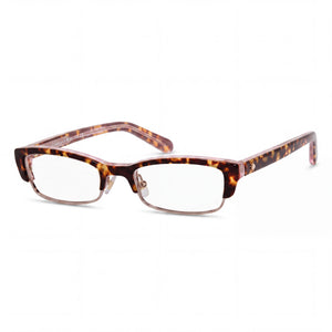 Kate Spade New York Joetta Havana Rectangle Eyeglasses for Men, Metal frame