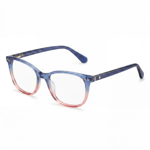 Kate Spade New York Joliet Blue Rectangle Eyeglasses for Women, Plastic frame