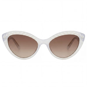 Kate Spade New York JUNI/G/S PEARL Cat Eye Sunglasses for Women — front view, Acetate frame