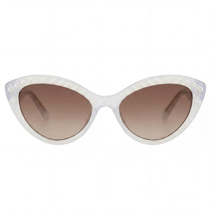 Kate Spade New York JUNI/G/S PEARL Rectangle Sunglasses for Women — front view, Acetate frame