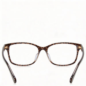 Kate Spade New York KARIANE/F Rectangle Eyeglasses Women — side view, Brown Plastic temples