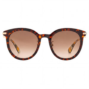 Kate Spade New York Keesey/G/S Oval Sunglasses for Women — front view, Plastic frame
