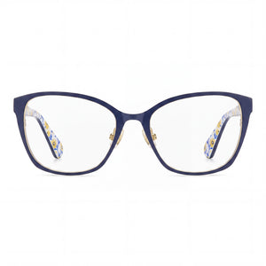Kate Spade New York Leota/G Square Eyeglasses for Women — front view, Stainless Steel