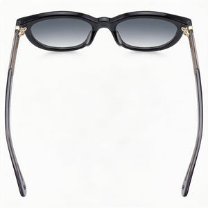 Kate Spade New York Lillian/G/S Round Sunglasses Women — side view, Non-Polarized Dark Grey Shaded lens