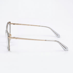 Kate Spade New York MADEIRA/G Cat Eye Eyeglasses Unisex — side view, Gold Alloy Steel temples