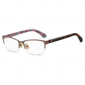 Kate Spade New York Marnie Silver Rectangle Eyeglasses for Women, Alloy Steel frame