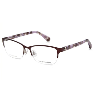 Kate Spade New York Marnie Violet Rectangle Eyeglasses Unisex, Alloy Steel frame