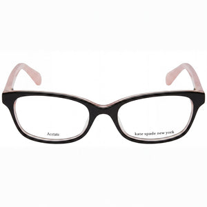 Kate Spade New York Modern Rectangle Eyeglasses for Women — front view, Acetate