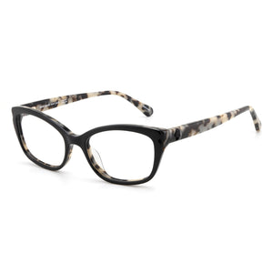Kate Spade New York Black Rectangle Eyeglasses Unisex, Plastic frame