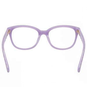 Kate Spade New York Modern Rectangle Eyeglasses Unisex — side view, Black Acetate temples