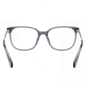 Kate Spade New York Modern Rectangle Eyeglasses Women — side view, 140mm Gray temples