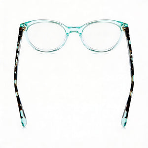 Kate Spade New York Modern Round Eyeglasses Unisex — interior view, Polycarbonate demo lenses