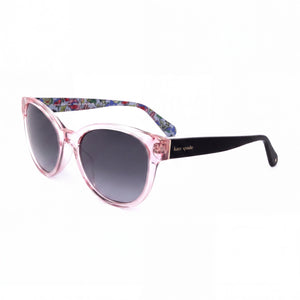 Kate Spade New York Nathalie Pink Cat Eye Sunglasses for Women, Grey lens