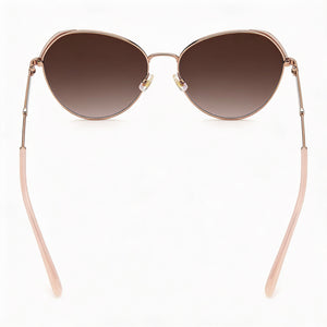 Kate Spade New York Octavia/G/S Oval Sunglasses Women — side view, Non-Polarized Brown Gradient lens
