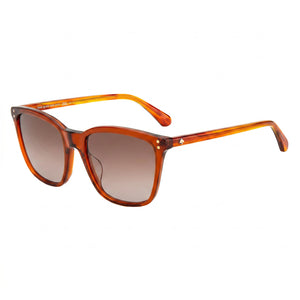 Kate Spade New York Pavia/G/S Brown Square Sunglasses for Women, Gradient Brown Lens — hero view
