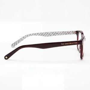 Kate Spade New York Rebecca2 Rectangle Eyeglasses for Women — front view, Plastic