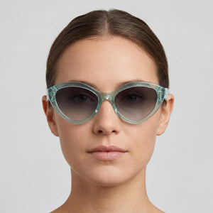 Kate Spade New York Seasonal Cat Eye Sunglasses for Women — interior view, Non-Polarized lens detail