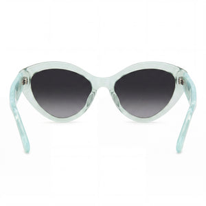 Kate Spade New York Seasonal Cat Eye Sunglasses Women — side view, Non-Polarized Dark Grey Shaded lens