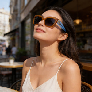 Kate Spade New York Seasonal Brown Sunglasses Women — outdoor wear, Dark Grey Shaded Non-Polarized lens