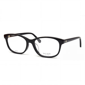 Kate Spade New York Suki/F Black Gold Rectangle Eyeglasses for Women, Plastic frame