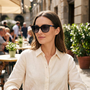 Kate Spade New York Tabitha/S Black Sunglasses Women — outdoor wear, Dark Grey Shaded Non-Polarized lens