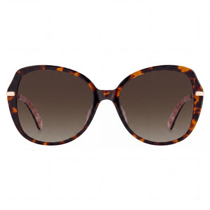 Kate Spade New York Taliyah/G/S Oval Sunglasses for Women — front view, Plastic frame
