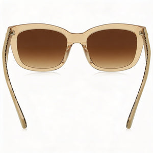 Kate Spade New York Tammy/S Square Sunglasses Women — side view, Non-Polarized Beige Pattern lens