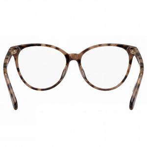 Kate Spade New York THEA 086 Cat Eye Eyeglasses Women — side view, Havana Plastic temples