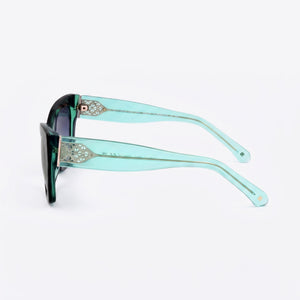 Kate Spade New York Valeria/S Butterfly Sunglasses Women — side view, Non-Polarized Dark Grey Shaded lens
