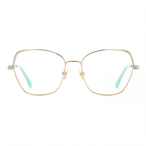 Kate Spade New York Zeena/G Square Eyeglasses for Women — front view, Metal