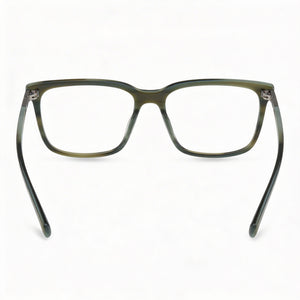 Kenneth Cole Kc0360 Rectangle Eyeglasses Unisex — side view, Green Plastic temples