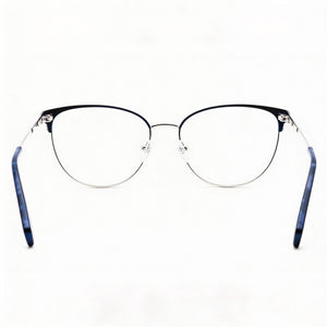 Kenneth Cole Kc0877 Oval Eyeglasses Men — side view, Silver Metal temples