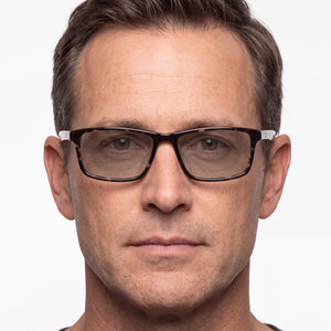 Kenneth Cole Kc0886 Rectangle Eyeglasses for Men — interior view, Polycarbonate demo lenses