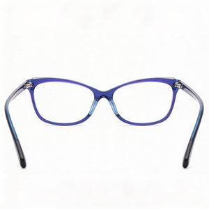 Kenneth Cole Kc0897 Square Eyeglasses Men — side view, Blue Plastic temples