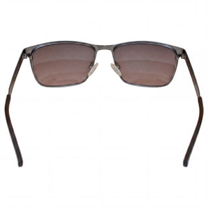 Kenneth Cole KC1329-5709B Rectangle Sunglasses Men — side view, Non-Polarized Smoke lens