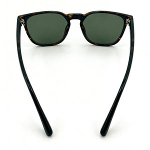 Kenneth Cole KC1414 Round Sunglasses Men — side view, Non-Polarized Green lens