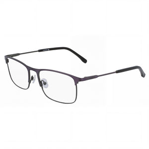 Lacoste 40109 Silver Rectangle Eyeglasses for Unisex, Acetate frame