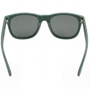Lacoste Contemporary Square Sunglasses Unisex — interior view, Green lens detail