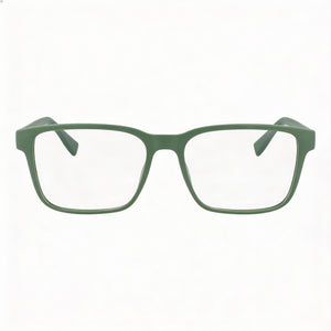 Lacoste Rectangle Eyeglasses for Men — front view, Injected