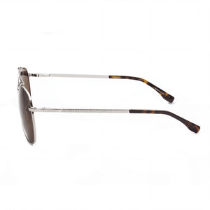 Lacoste L177S Aviator Sunglasses Unisex — side view, Non-Polarized Brown lens