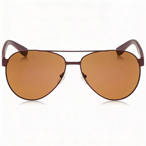 Lacoste L185S 615 60 Aviator Sunglasses for Women — front view, Metal frame