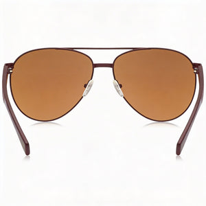 Lacoste L185S 615 60 Aviator Sunglasses Women — side view, Non-Polarized Multicolour lens